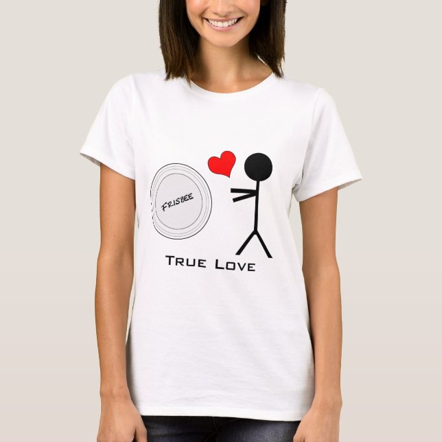 T-shirt Amour vrai de frisbee final (Devant)