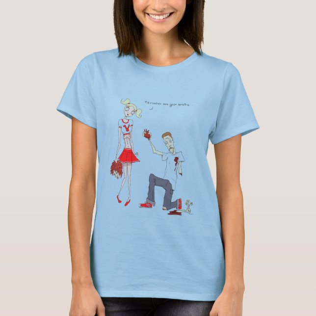 T-shirt amour zombie (Devant)