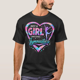 T-shirt Amoureuse de gymnastique Juste une fille qui aime