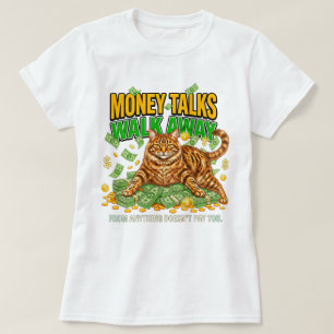 T-shirt Amoureuse des chats Sassy Money Reine S'éloigner d