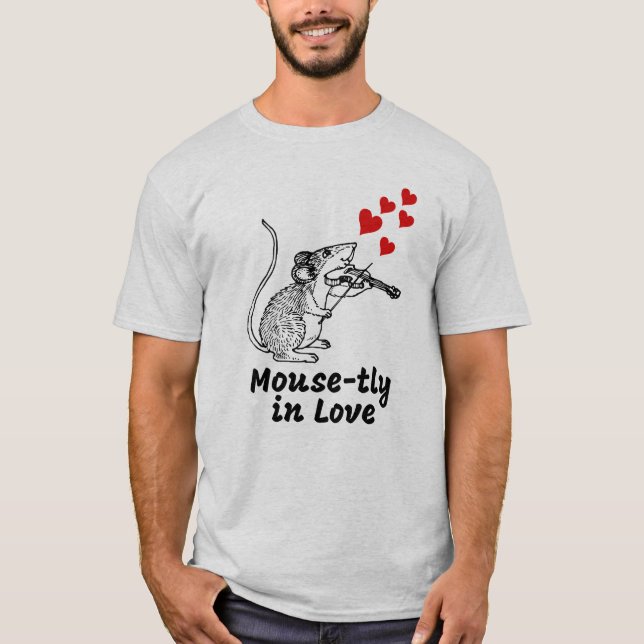 T-shirt Amoureux à la souris (Devant)