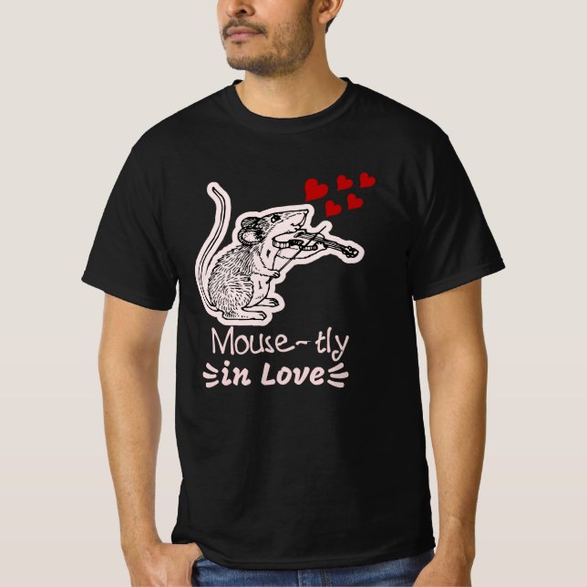 T-shirt Amoureux à la souris (Devant)