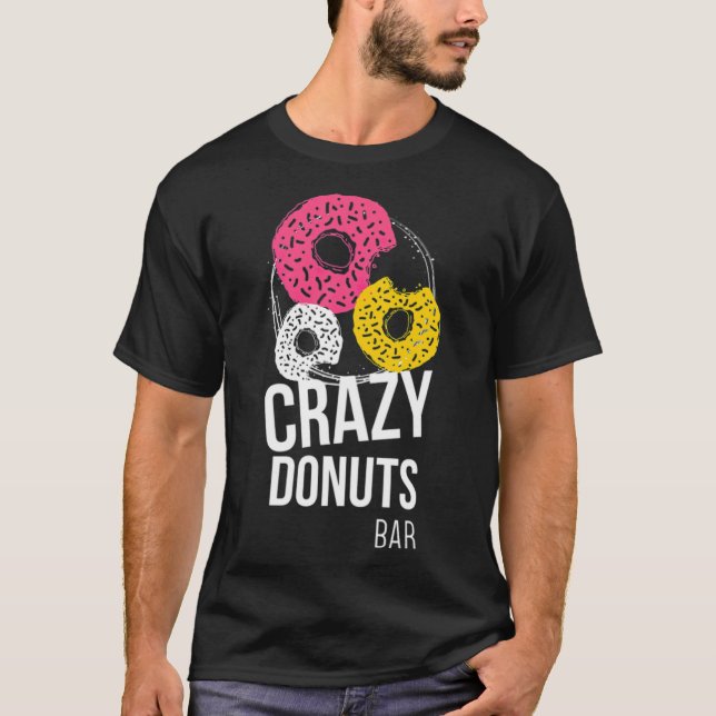 T-shirt amoureux beignets oiseaux bagel (Devant)