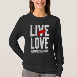T-shirt Amoureux berger allemand amusant Graphic femmes ho