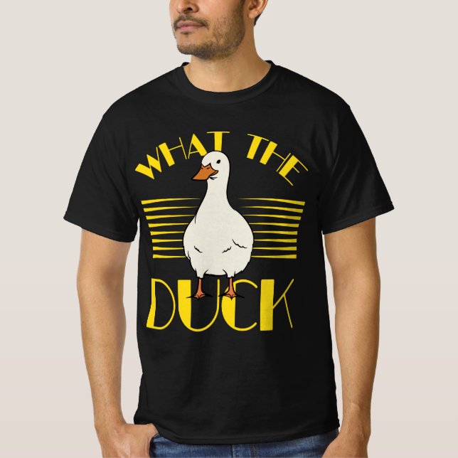 T-shirt Amoureux Canard À Jeu - What Duck Shirt (Devant)