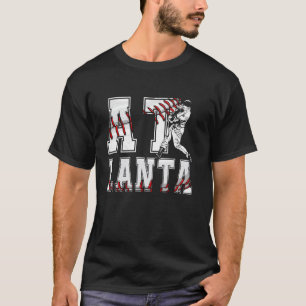 T-shirt Amoureux de baseball rétro d'Atlanta rencontré lor