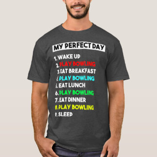 T-shirt Amoureux De Bowling Mon Bowling Parfait T