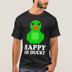 T-shirt Amoureux de canard en caoutchouc cool Chanceux va