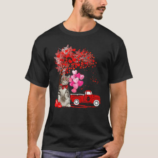 T-shirt Amoureux de chat américain à poil court Arbre à co