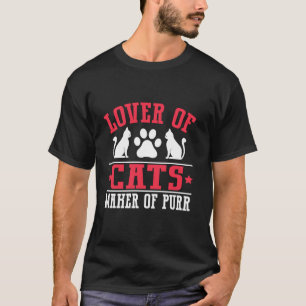 T-shirt Amoureux de Chats Créateur de Chat Ronron Papy