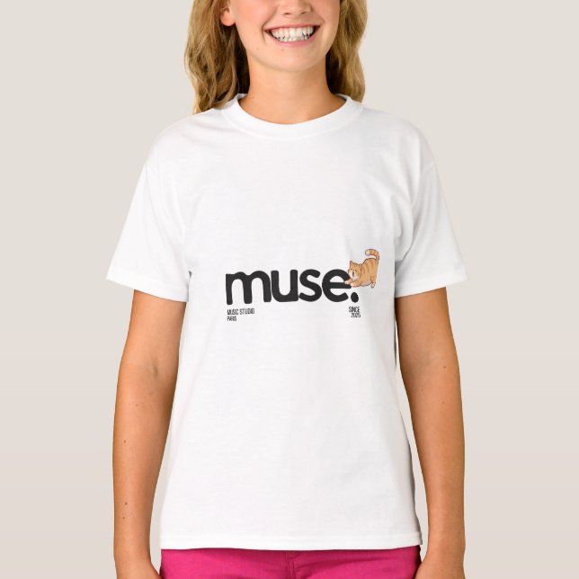 T-shirt amoureux de chats mignons muses (Devant)