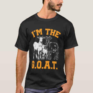 T-shirt Amoureux de chèvre JE SUIS LE G.O.A.T. Chèvre Drôl