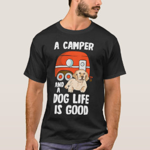 T-shirt Amoureux de Chien Camping Animal Campeur Ami d'Out