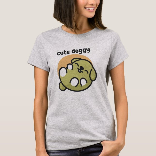 T-shirt Amoureux de chiens Chien mignon (Devant)