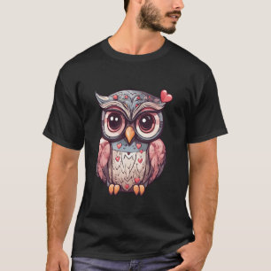 T-shirt Amoureux de chouettes mignonnes oiseau chouettes c