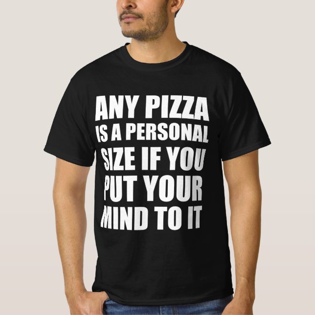 T-shirt Amoureux de citations drôles de pizza  (Devant)