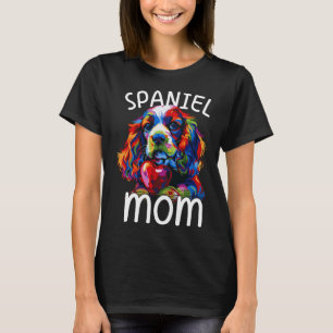 T-shirt Amoureux de Cocker Spaniel Maman Cocker Spaniel