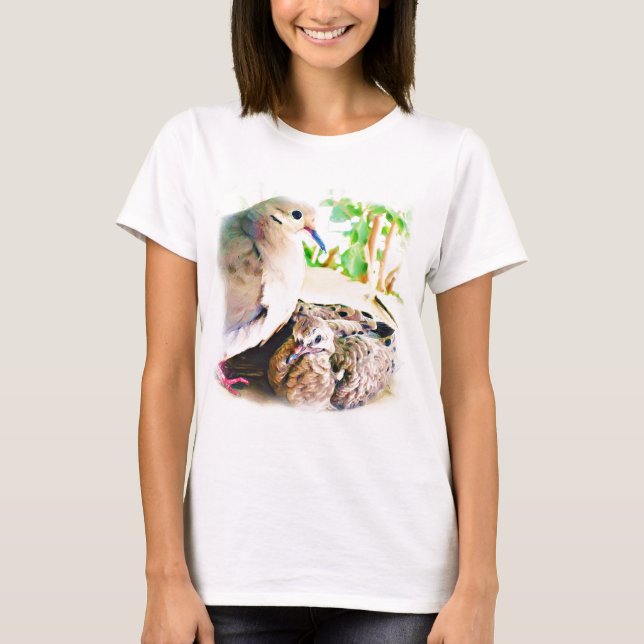 T-shirt Amoureux de colombes_ (Devant)