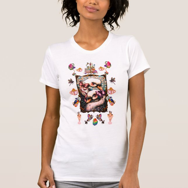 T-Shirt Amoureux de Cygnes (Devant)