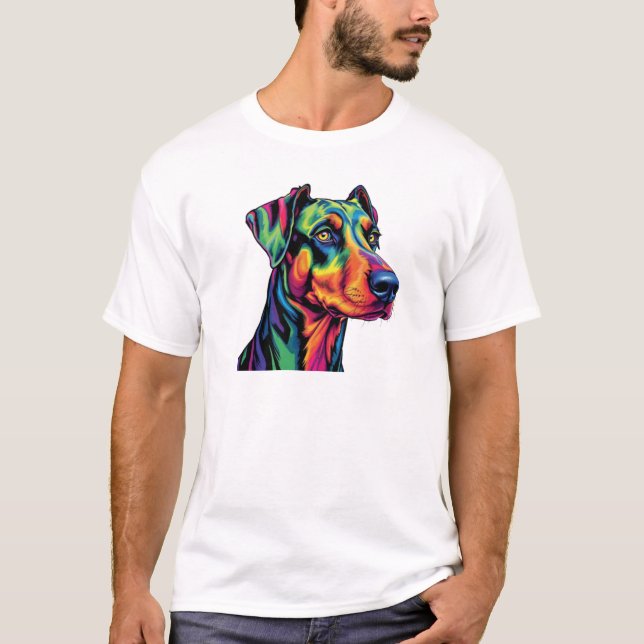 T-shirt Amoureux de Doberman (Devant)