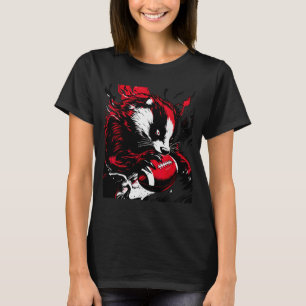 T-shirt Amoureux de football furieux de blaireau Wisconsin