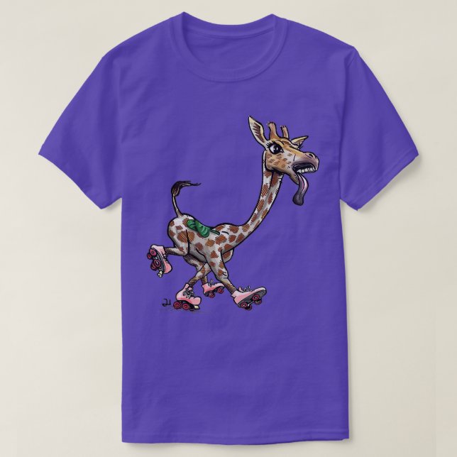T-shirt amoureux de girafe (2) (Design devant)