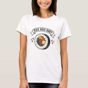 T-shirt Amoureux de Kimbap mignon Citation drôle de nourri