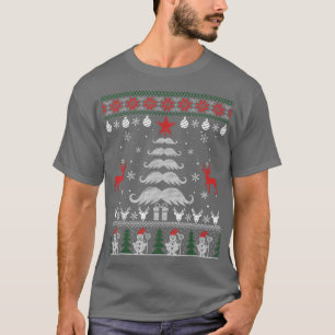 T-shirt Amoureux de la barbe drôle Arbre de Noël laid Noël