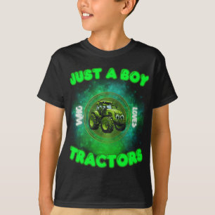 T-shirt Amoureux De La Ferme Juste Un Garçon Qui Aime Les