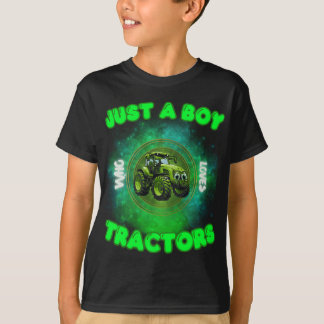 T-shirt Amoureux De La Ferme Juste Un Garçon Qui Aime Les