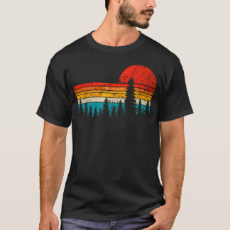 T-shirt Amoureux de la Forêt de Montagnes Animaux de la Na