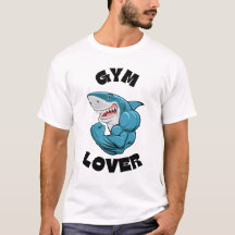 T-shirt amoureux de la gym pour les requins