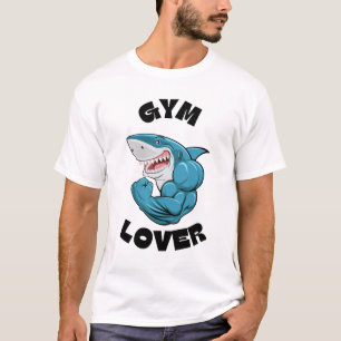 T-shirt amoureux de la gym pour les requins