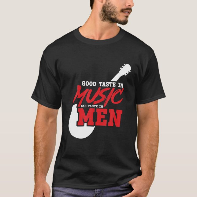 T-shirt Amoureux De La Musique - Bon Goût En Musique Mauva (Devant)