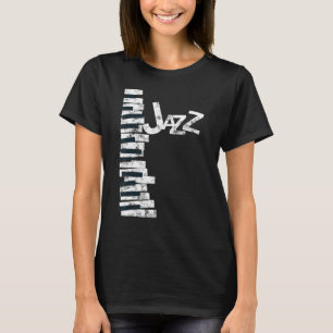 T-shirt Amoureux de la musique de jazz - Piano Jazz Vintag