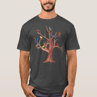 T-shirt Amoureux de la nature Les arbres et les oiseaux so