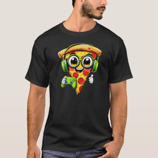 T-shirt Amoureux de la nourriture Jouer amusant Pizza Joue