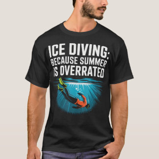 T-shirt Amoureux de la plongée en glace Plongée dans un la