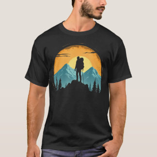T-shirt Amoureux de la randonnée en montagne de camping da