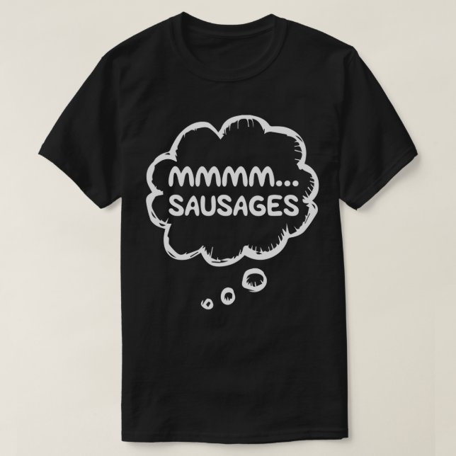 T-shirt Amoureux de la saucisse drôle Vêtements Alimentati (Design devant)