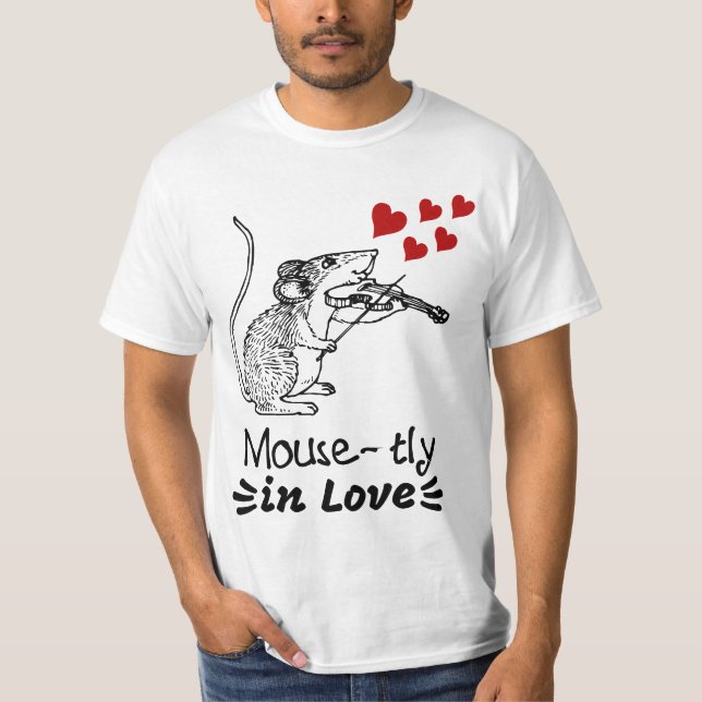T-shirt Amoureux de la Souris (Devant)