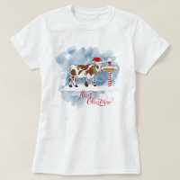 Amoureux de la vache drôle Noël Pôle Nord