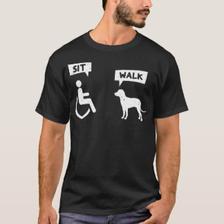 T-shirt Amoureux de l'animal de compagnie chien Drôle assi