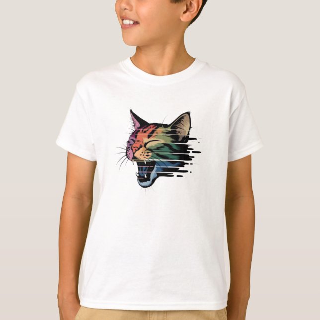 T-shirt Amoureux de les chats (Devant)