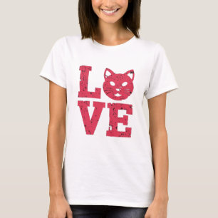 T-shirt Amoureux de les chats : Purr-fparfaitement Bold, E