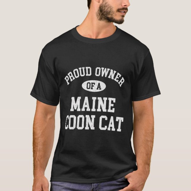 T-shirt Amoureux de les chats Qui Aiment Leur Maine Coon (Devant)