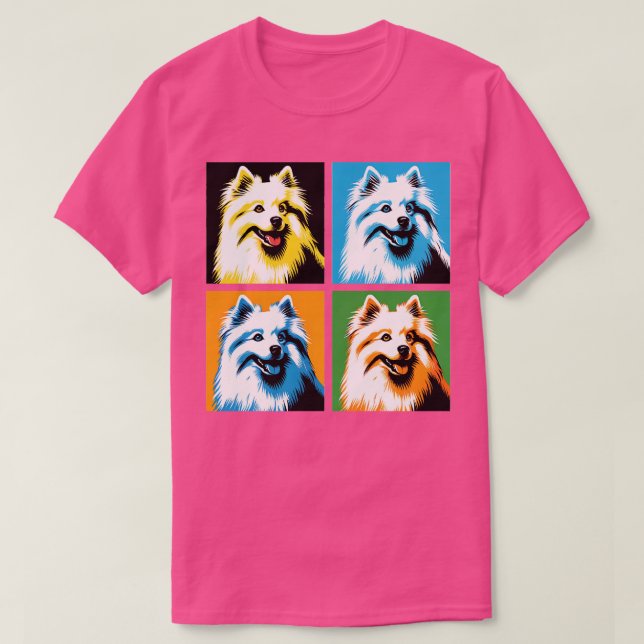 T-shirt Amoureux de les chiens américains de l'art Eskimo  (Design devant)