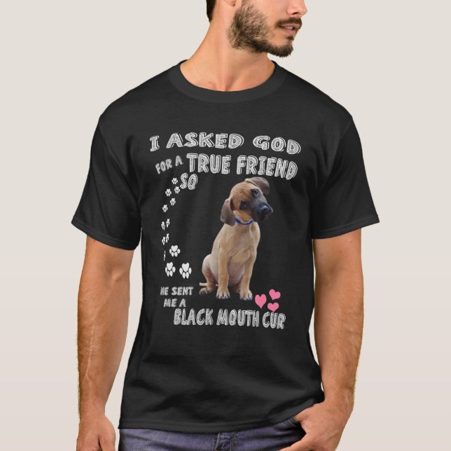 T-shirt Amoureux de les chiens de la bouche noire jaune, m (Devant)