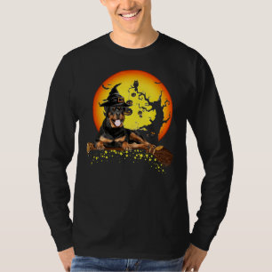 T-shirt Amoureux de les chiens de Rottweiler Baby Hallowee