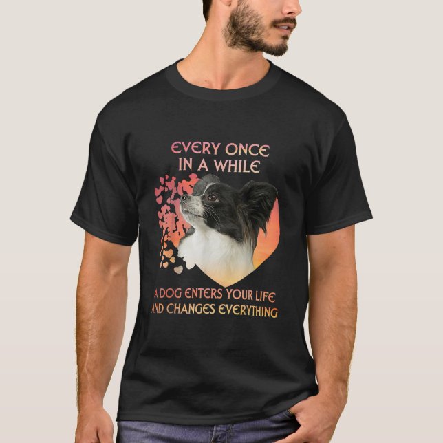T-shirt Amoureux de les chiens | De Temps En Temps Un Chie (Devant)